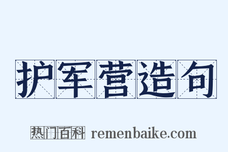 护军营造句是什么意思的图片